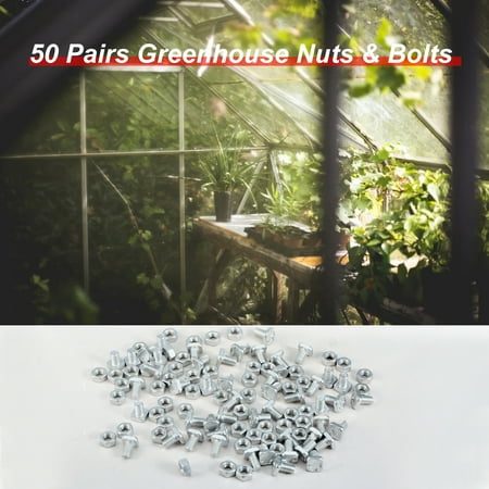 50Pairs Greenhouse M6 Nuts & Bolts Standard Size Replacements Aluminum Warehouse Parts Nuts & Bolts Accessories 50Pairs Greenhouse M6 Nuts & Bolts Standard Size Replacements Aluminum Warehouse Parts Nuts & Bolts Accessories